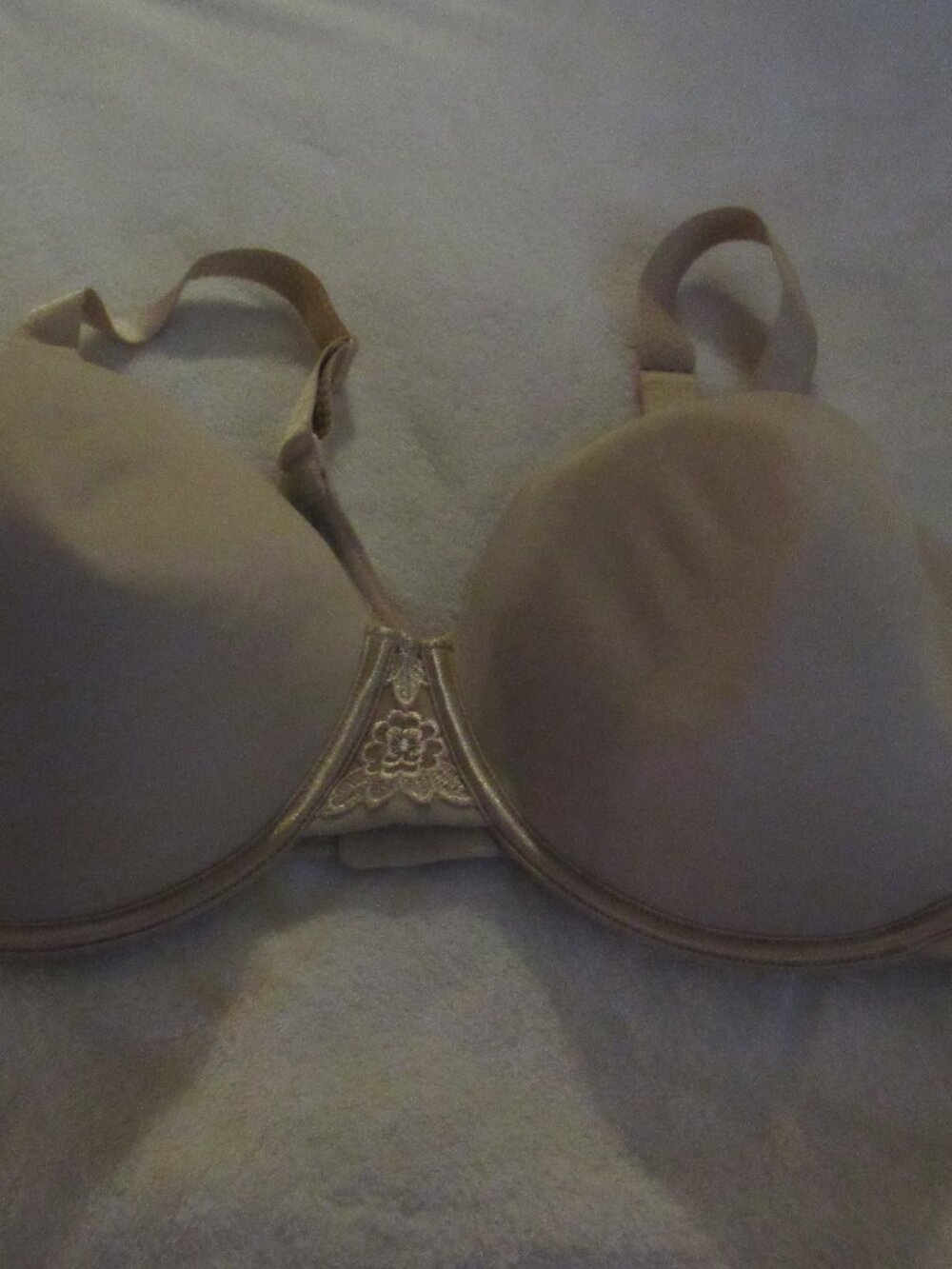 Vanity Fair Beige Beauty Back Full Figure Bra 44DD USED